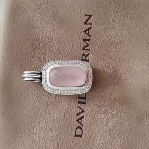 David Yurman diamond quartz Vtg necklace pendant only